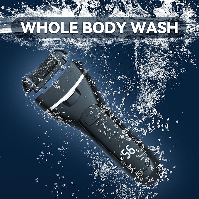 Electric Callus Remover for Feet with 6 Roller Heads 2 Speed Rechargeable Waterproof Foot File Pedicure Kit Foot Spa Products