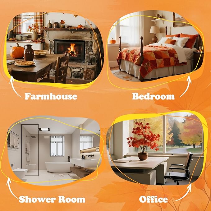 Fall Candles - Apple & Cinnamon Candle | Apple Scented Candles, Thankingsgiving Candle for Autumn, 7 OZ Soy Candles for Home Scented - Fall Gifts for Women Men