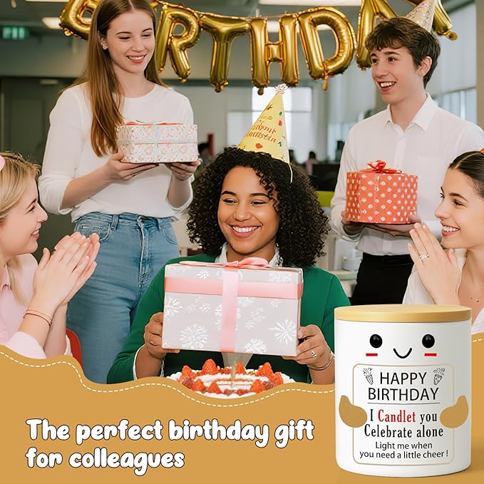 Happy Birthday Candle, Happy Birthday Gifts for Women and Men, Mom, Dad, Sister, Teacher, Friends, Wife, Husband, Coworker, Fun Gift Ideas for 30th, 40th, 50th and 60th Birthdays Party Decor