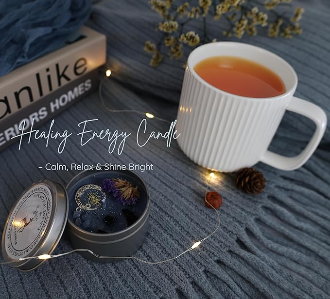 Get Well Soon Gift Baskets for Women&Men- Self Care Package - After Surgery/Sympathy/Relaxation Gifts /,Thinking of You/Grief/Bereavement/Miscarriage Gifts for Women(Gray Blue)