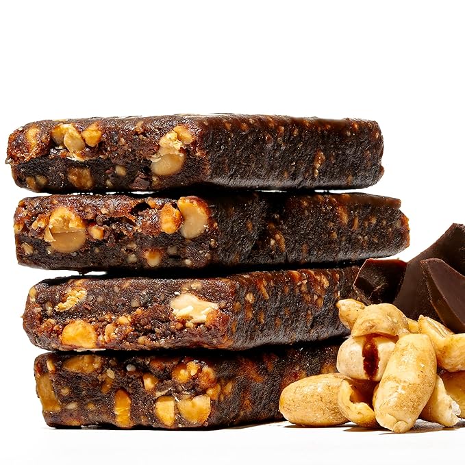 JONESBAR (Peanut Lovers, 12 Count (Pack of 1)), USDA Organic Fruit & Nut Bar, Non-GMO, Kosher, Vegan, Gluten Free, Simple Snack Bar