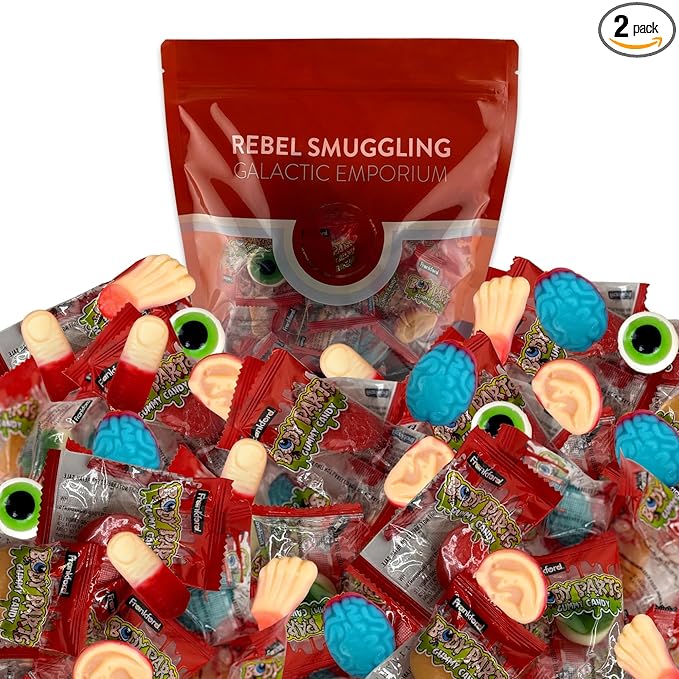 Halloween Gummy Body Parts Candy Bulk 2LB Bag by Rebel Smuggling Galactic Emporium