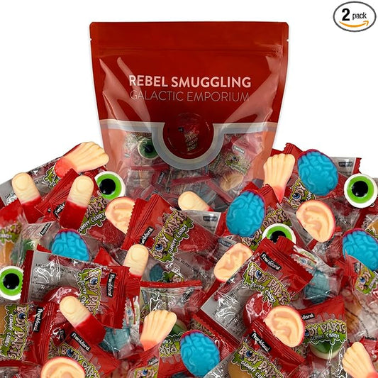 Halloween Gummy Body Parts Candy Bulk 2LB Bag by Rebel Smuggling Galactic Emporium