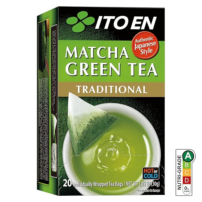 ITO EN Matcha Green Tea, Traditional, Tea Bags (20 Count)