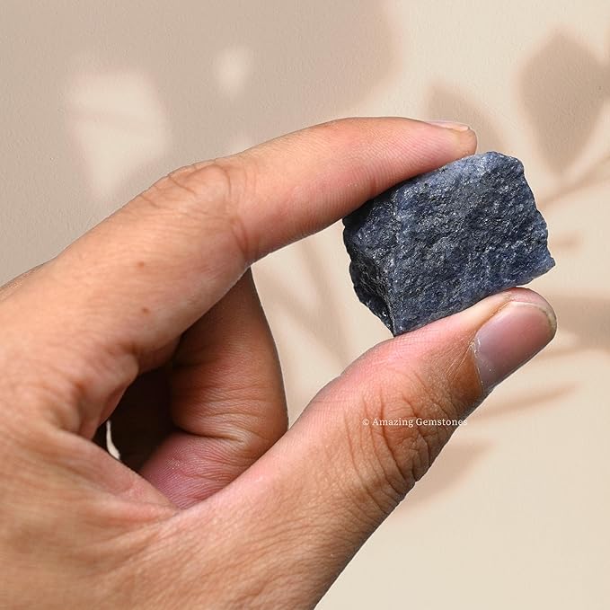 Amazing Gemstone Blue Aventurine Raw Crystals and Healing Stones, Natural Rocks for Tumbling and DIY Raw Stones and Crystals (5 Pieces)