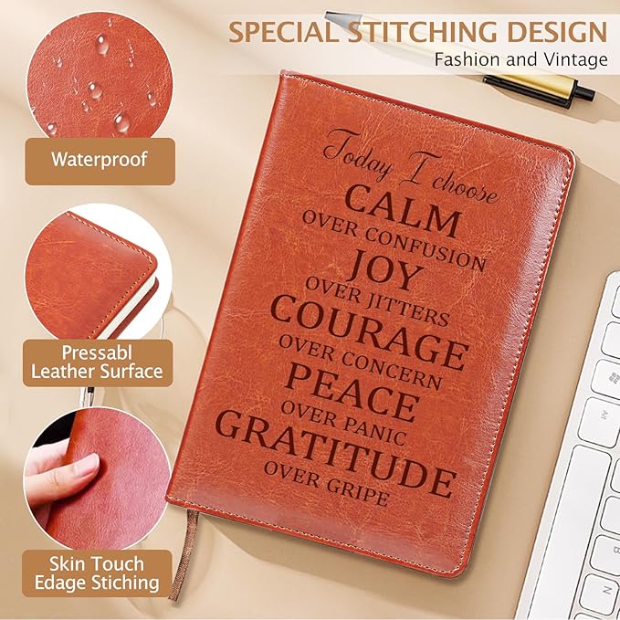 LBWCER Inspirational Motivational Gifts,Little Reminders Journal Notebook,Little Reminders Hardcover Notebook,Motivational Journal (Today I choose)