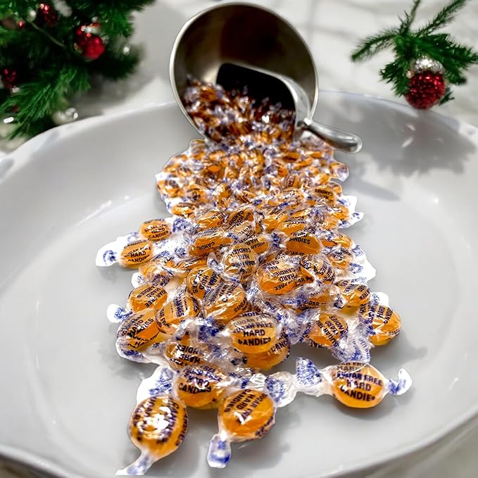 Sugar Free Butterscotch Gourmet Hard Candy-Keto Friendly- Premium Quality 1.5 lbs, Delicious Taste Individually Wrapped Butterscotch Candy-Ideal Diabetic & Gluten Free(24 oz)