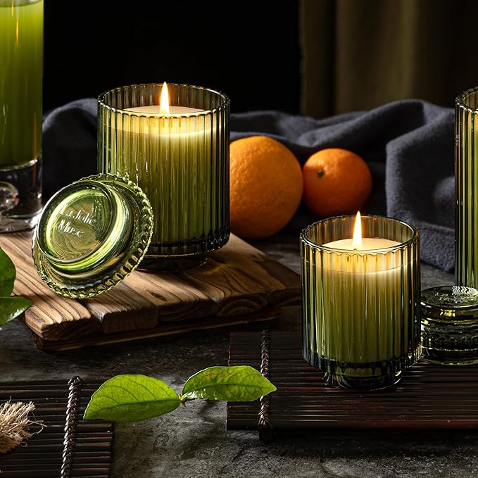 LA JOLIE MUSE Mandarin Matcha Scented Candle, Natural Soy Candles for Home Scented, Candle Gifts for Women&Men, Long Burning Luxury Jar Candle, 11oz