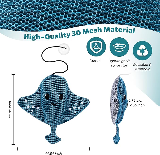 Hot-Tub-Scum-Absorber-Devilfish-Hot-Tub-Floating-Sponge-Scum-Remover Reusable-Scum-Bug-Hot-Tub-Oil-Scum-Absorbing-Sponge Keep Water Cleaner Spa & Pool Bath Scum-Hot-Tub-Accessories Adults Kids