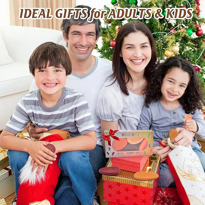 Fidget Toys Sensory Stones for Kids and Adults,6 PCS Texture Worry Stone for Anxiety Autism Teen Calm Down & ADHD Stress Relief,Quiet Fidgets for Classroom Small Prizes Gifts for Travel Toy