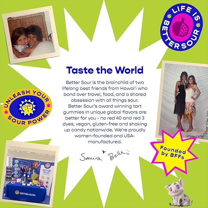 Better Sour Disney’s Moana 2 Passion Fruit Gummy Stars Candy Naturally Flavored Plant-Based Low 4g/70 cal per 1.8oz Sugar Healthy Sour Gummy CandyBag Healthy Treats for Teens & Adults (Pack of 10)