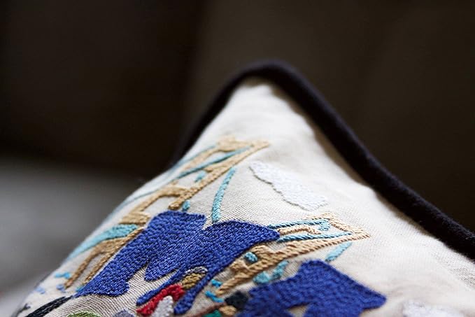 Catstudio Mackinac Island Embroidered Decorative Throw Pillow