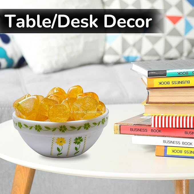 Amazing Gemstone Tangerine Aura Quartz Crystals and Healing Stones Tumbled - 1000+ Carats Tangerine Aura Quartz Stone, Healing Stones for Energy Balance, Stress Relief - Polished