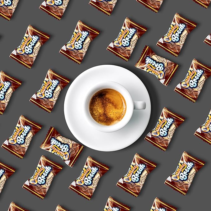 Candy Break Coffee Drops, Center Filled Hard Candy, Coffee Candy Individually Wrapped Snacks, Espresso Flavored Hard Candies, Caffeine Candies, 24.7 Oz Bulk Bag, Variety Pack of 1