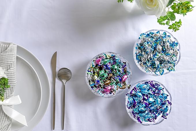 GLITTERATI Deluxe Mint Italian Miniature Hard Candies, Individually Wrapped Gourmet Candy, Vegan, Gluten Free, Non-GMO, 14 oz Resealable Pouch, 400 Ct.