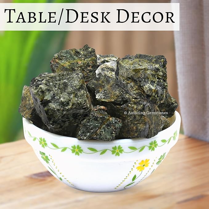 Amazing Gemstone Flower Stone Raw Crystals and Healing Stones, Natural Rocks for Tumbling - DIY Raw Stones and Crystals, 2 Pieces