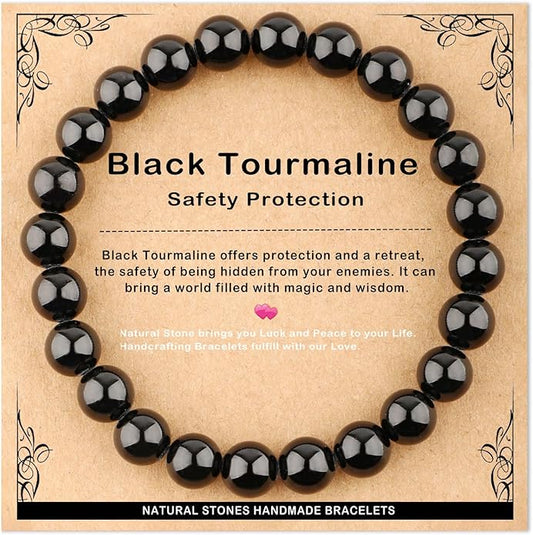 AD Beads 4mm6mm8mm10mm Handmade Bracelet - Natural Gemstone for Peace and Tranquility - Meditation, Yoga, Healing and Energy Gift for Unisex