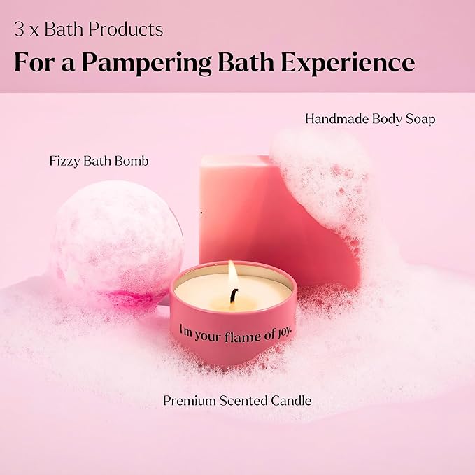 Spa Gifts for Women- Premium Self Care Spa Kit With Bath, Skin Care Sets & Self Care Items For Women - Ultimate Pampering Skin Care Set - Birthday Gifts - Spa Gift Baskets (Pack of 8)