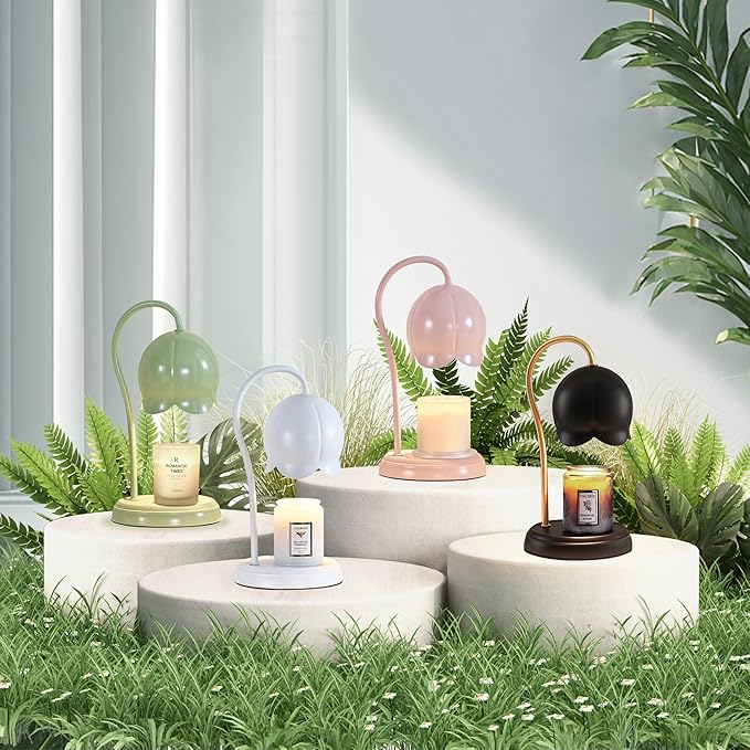 Candle Warmer Lamp Black, Dimmable Scented Wax Melt Warmer with Timer, Lamp Candle Warmer for Womens Gifts, Housewarming Gifts for Home Bedroom Decor, Xmas Birthday Gifts for Mom