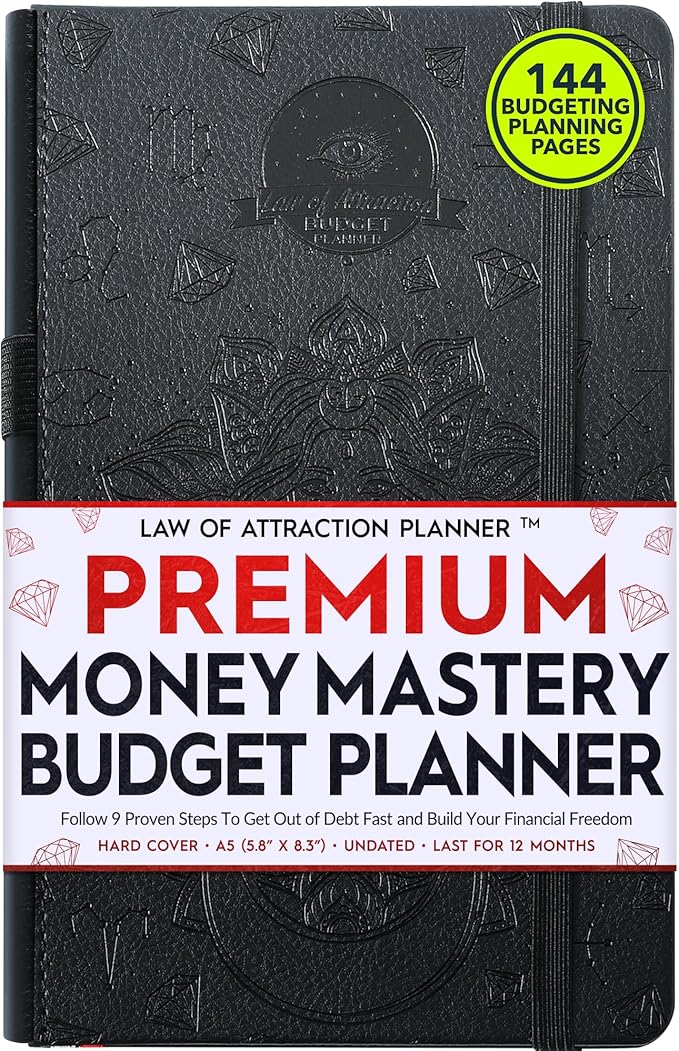 Budget Planner and Monthly Bill Organizer - Finance Planner, 12-Month Journey to Financial Freedom | Bill Payment Tracker Monthly Organizer, Money Saving & Expense Tracker | Undated Budgeting Journal