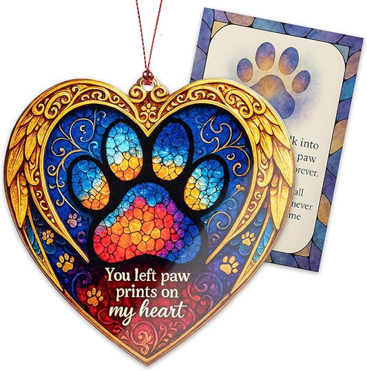 Dog Memorial Ornament – Always by My Side Keepsake | Pet Loss Gift for Dog Lovers – Christmas Sympathy Ornament – Pet Remembrance Christmas Tree Hanging Decoration