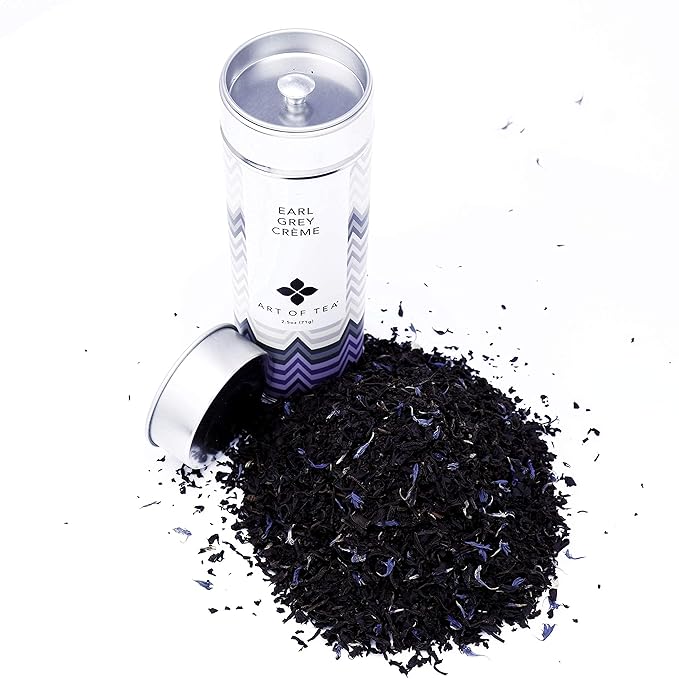 Art of Tea | Organic Earl Grey Creme Tea 2.5oz | Artisan Loose Leaf Tea Tin