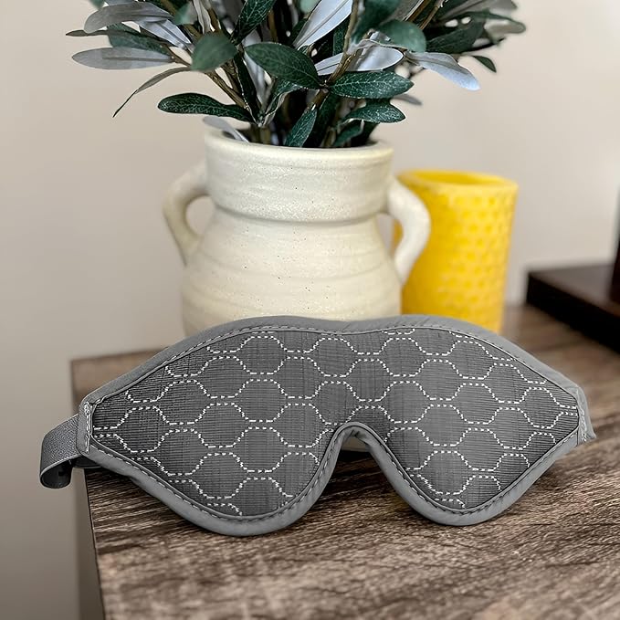 HILU Sleep Mask - 100% Light Blocking Eye Mask for Sleeping - Zero Eye Pressure, Comfortable & Adjustable Design - Durable Sleep Blindfold for Women, Men, Travel, Naps & Shift Work | Gray