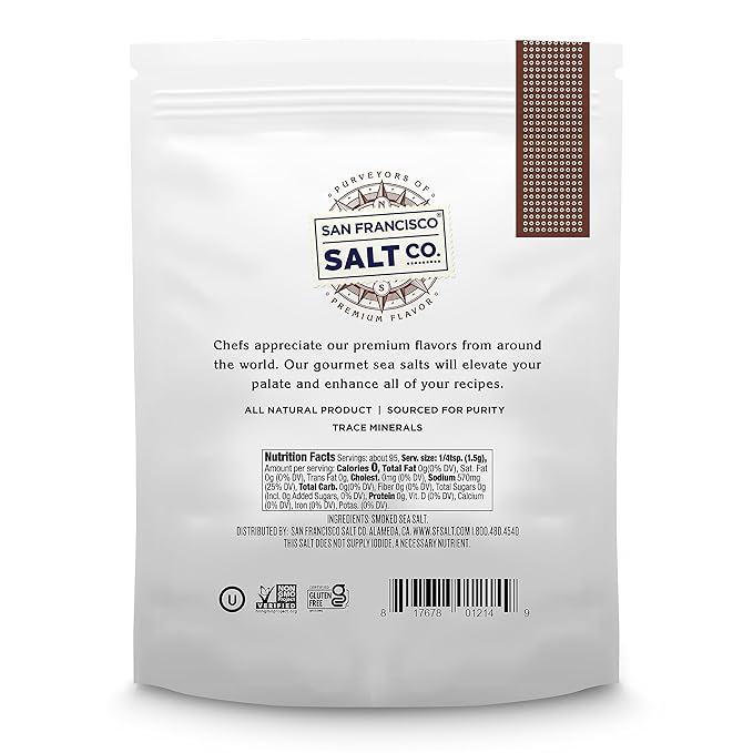 Alderwood Smoked Sea Salt 5 oz. Pouch - San Francisco Salt Company