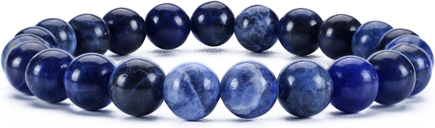 Cherry Tree Collection - Small, Medium, Large Sizes - Gemstone Beaded Bracelets For Women and Men - 8mm Round Beads