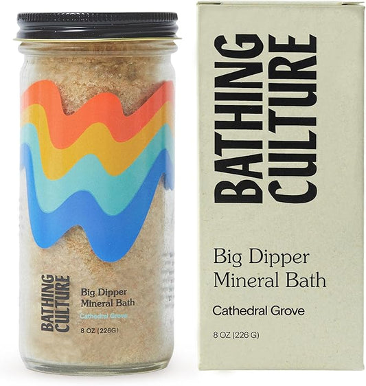 Bathing Culture, Organic Big Dipper Mineral Salt Bath, Epsom Salt and Dead Sea Salts, Aromatherapy Bath Salts, Jojoba Oil, Natural, Biodegradable, Sustainable, Vegan Personal Care, 8 oz, 227 g