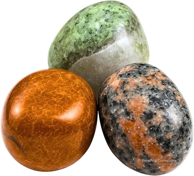 Amazing Gemstone Fancy Jasper Crystals and Healing Stones Tumbled - 1 oz Fancy Jasper Stone, Natural Healing Stones for Energy Balance, Stress Relief - Premium Polished Gems Rocks for Meditation