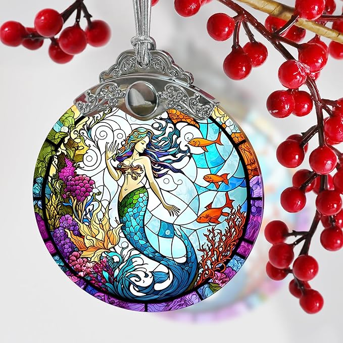 Beautiful Mermaid Ornament - Christmas Keepsake & Stocking Stuffer - Gift for Girls