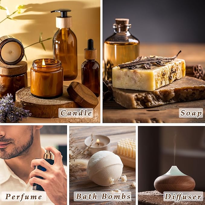 Black Tobacco Fragrance Oil - ESSLUX Essential Oils for Diffuser, Candle Soap Making Scents, Aromatherapy Scented Massage, Perfume for Humidifier Home Fragrance, 1 fl oz