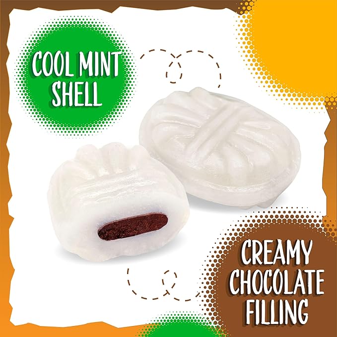 Arcor Chocolate Filled Mints Candy | 2 Pound Bag | Individually Wrapped Chocolate Mint Hard Candy | Old Fashioned Refreshing Treat with Creamy Filling | About 165 Pieces