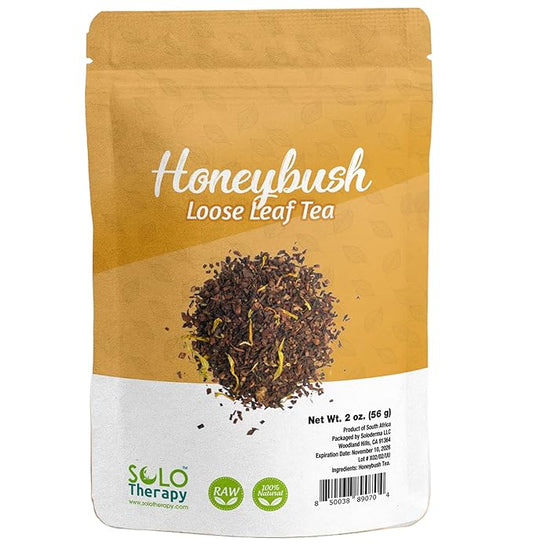 Honeybush Tea 2 ounces, Honeybush Loose Leaf Tea, Resealable Bag, Product of South Africa