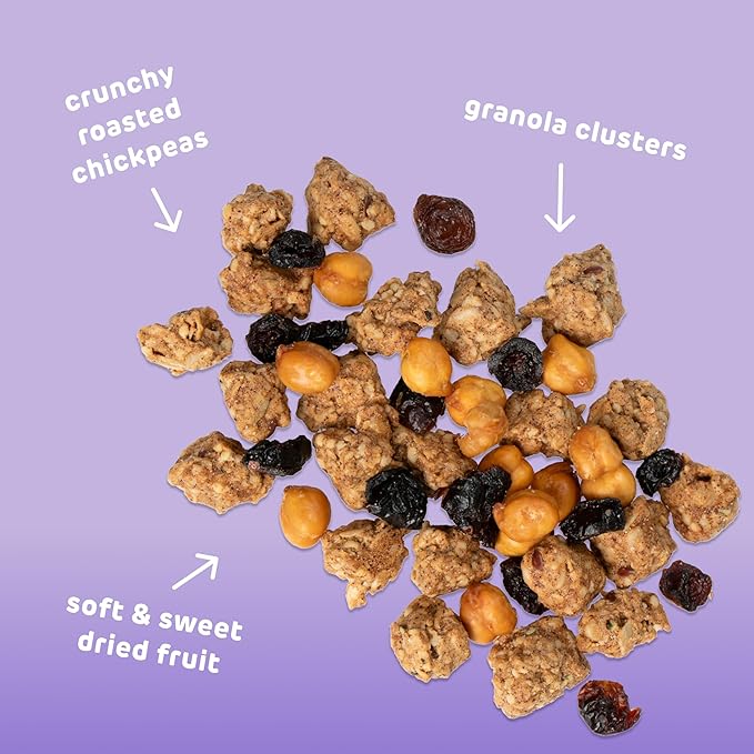 Absurd Snacks Chickpea & Granola Crunch Mix, Rosemary Sea Salt, Nut-Free, Gluten-Free, Plant-Based, Good Source of Protein & Fiber, Top-9 Allergen Free Snack Mix - 8-Pack (1.5 ounce, 8 servings)