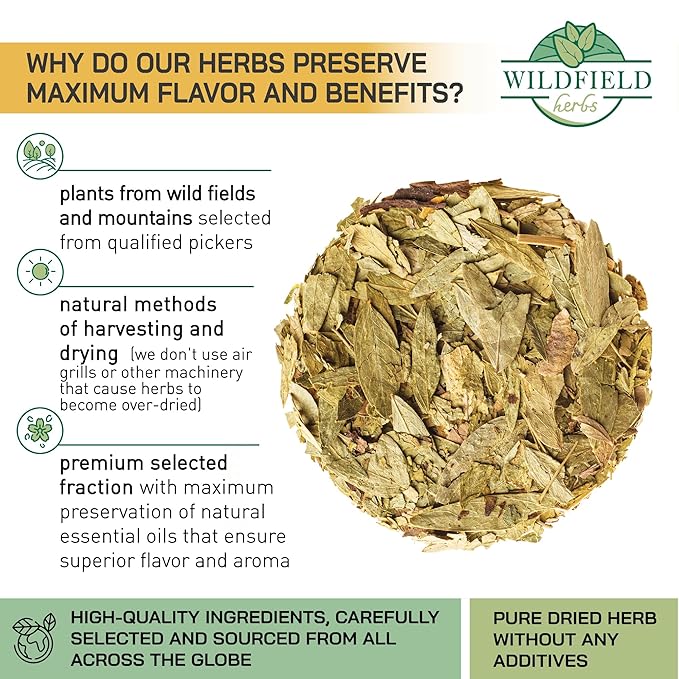 4 oz. Senna Leaf Senna Leaves Tea Bags Herbal Tea (Senna Alexandrina) - 113g Bags Hoja De Sen Hojas De Sen Para Te