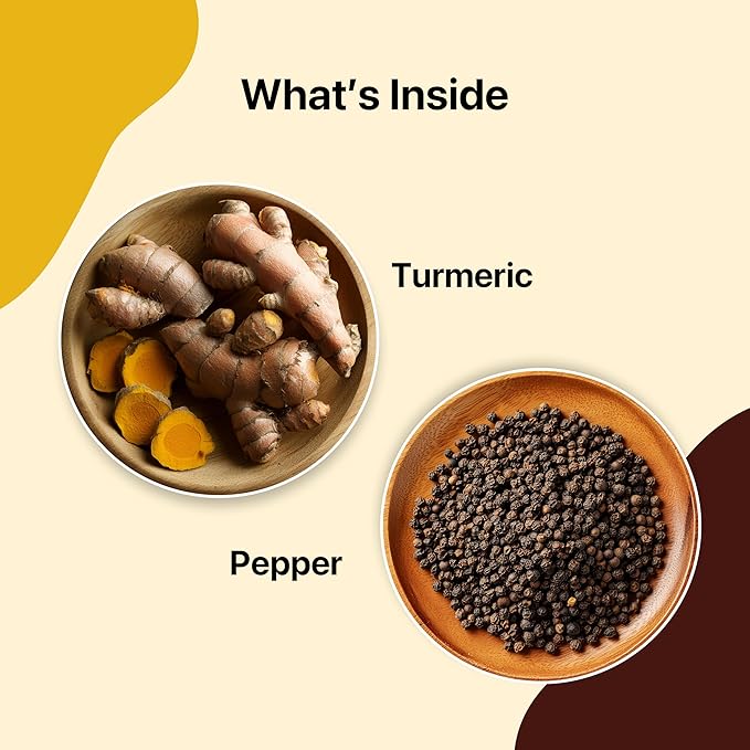 BLUE TEA - Turmeric Tea - Pepper - 15 Count - Pyramid Plant Based Tea Bag | CURCUMIN RICH - HERBAL BLEND | Caffeine Free - Gluten Free - Herbal Tea - Earthy Flavor - Healthy | Tin Pack