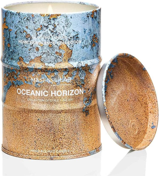 M&SENSE Oceanic Horizon Scented Candles Natural Non Toxic, Aromatherapy Candle for Stress Relief Meditation Relaxing, Housewarming Gifts for Women Men, 11.3oz 70 Hour Long Burning