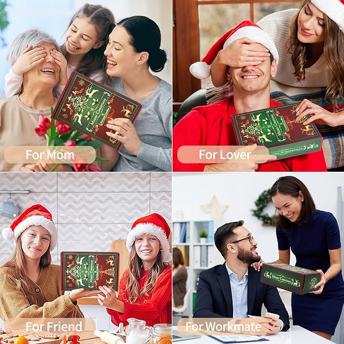 Christmas Scented Candles for Home, 6 Pack Soy Set, 21 oz Jar, Perfect Gifts for Women/Coworker/Girlfriend/Friends