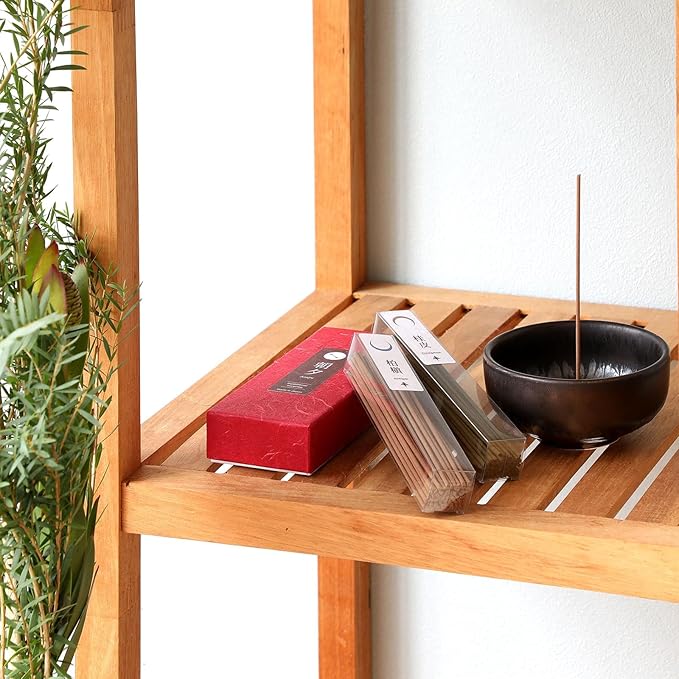 Asayu Japan Traditional Incense Sticks - Harmony Set (Cinnamon + Juniper), 40gr (Each Scent 20g), for Yoga, Zen Meditation and Relaxation - Traditional Smoke Type