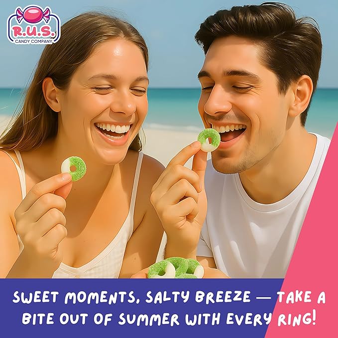 Apple Ring Gummies 4.5 lbs Bulk Bag – Fruity Gummy Candy – Fresh, Soft & Chewy – Party, Snack, Candy Buffet – by RUS Candy Company (Apple)