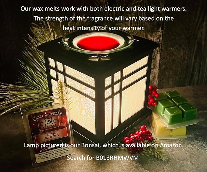 6 Pack Soy Blend Wickless Candle Scented Wax Melts Bars - Wax Cubes for Scented Wax melt Warmer - Man Cave Scents, Cool Water, Drakkar Cologne Type, Cedar & Saffron, & More! Made in The USA