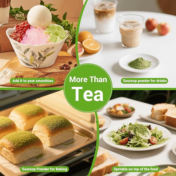 Soursop Leaf Herbal Tea (Graviola) - Caffeine & Sugar Free, 120 Count