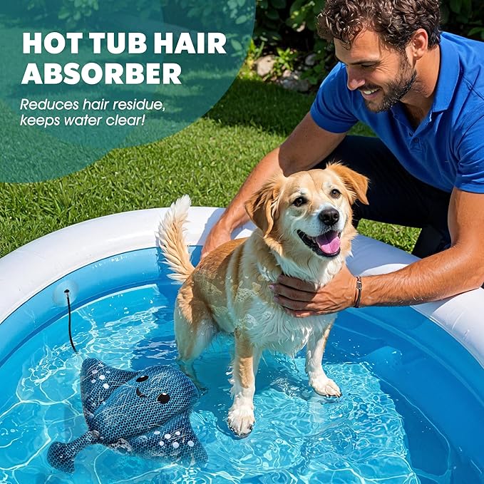 Hot-Tub-Scum-Absorber-Devilfish-Hot-Tub-Floating-Sponge-Scum-Remover Reusable-Scum-Bug-Hot-Tub-Oil-Scum-Absorbing-Sponge Keep Water Cleaner Spa & Pool Bath Scum-Hot-Tub-Accessories Adults Kids
