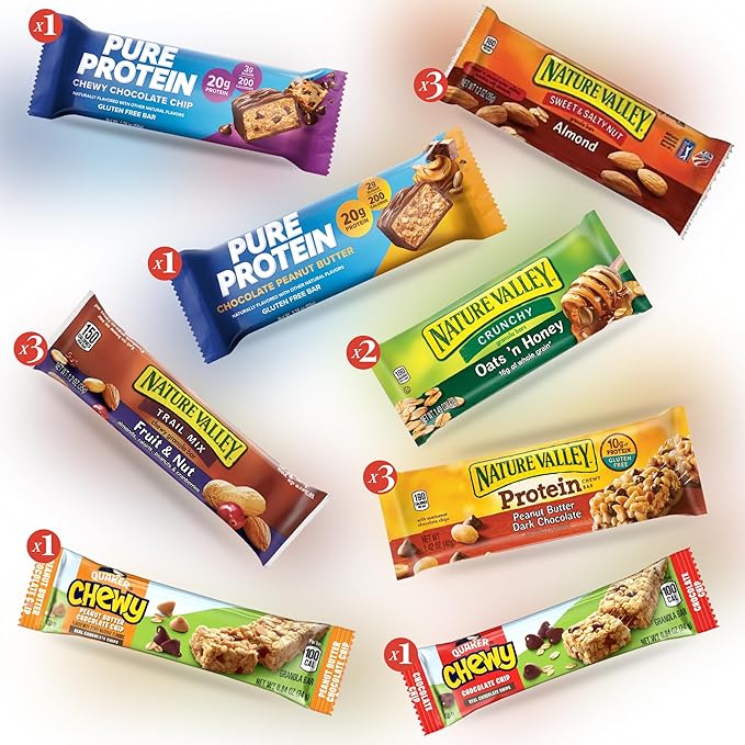 Jumbo Jumble Snack Box (25 Count) Gift Care Package Snacks Variety Pack for Adults Teens Kids Men Women school College Office Birthday (Healthy Set)