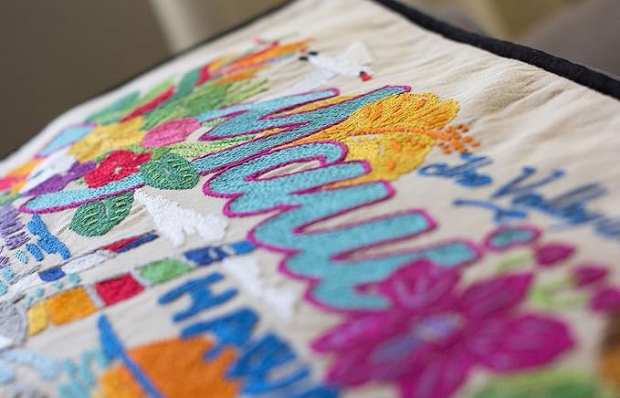 Catstudio Maui Embroidered Decorative Throw Pillow