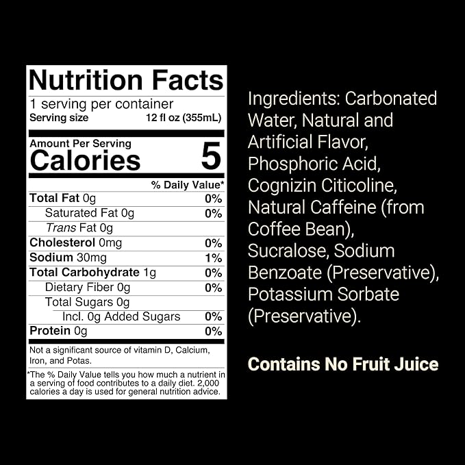 BUM Zero Sugar Energy Drink Variety Pack – Root Beer, Beer, Dr. Bum, Cola & Grape – Lightly Carbonated Sports Beverage with Natural Caffeine & Citicoline for Focus & Energy – 12 fl oz (12-Pack)