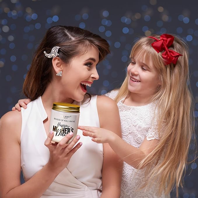 Elegant Scented Candle for Mom | Mother's Day Gift | Iris & Orange Blossom 8.4oz Candle Jars