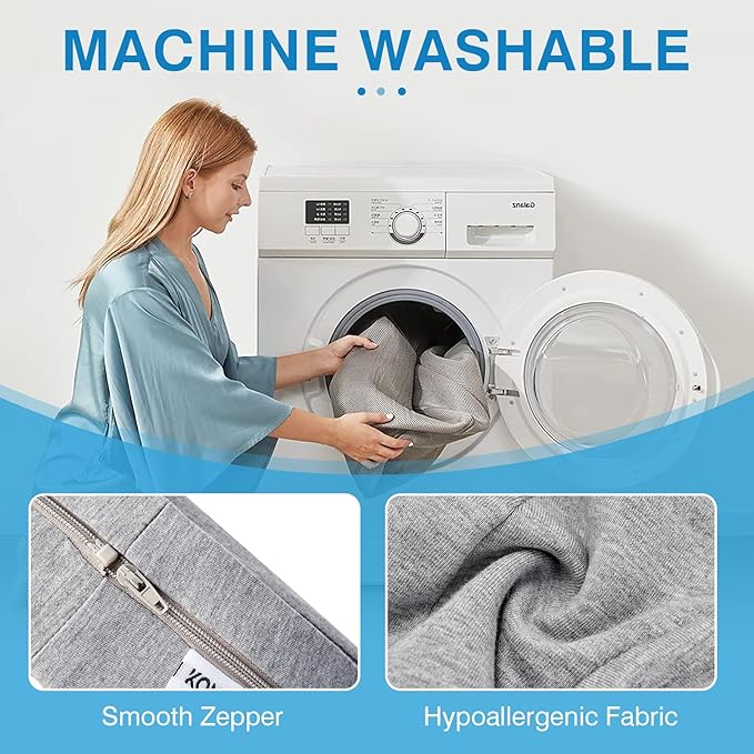 Face Down Pillow for Bed, Massage Headrest Face Pillow After Eye Surgery, Memory Post-Eye Recovery or Beach Tanning, Prone Sleepers with Breathable Design, Removable Grey Cover(Light Gray)